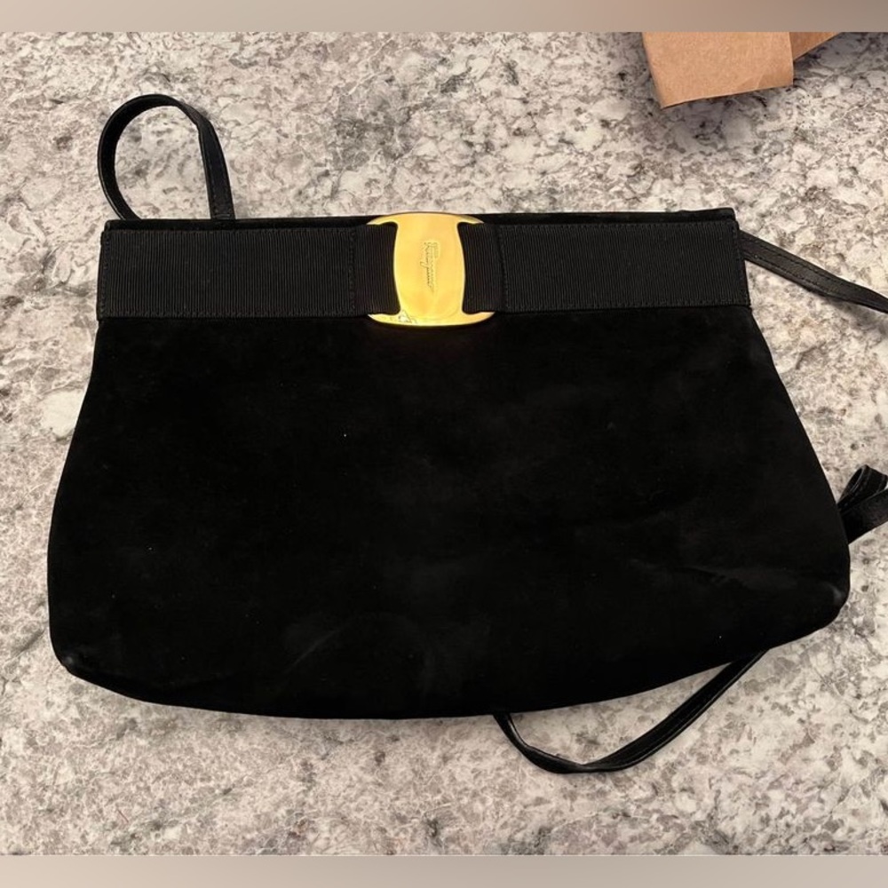 Salvatore Ferragamo Vara Suede Bag D210588